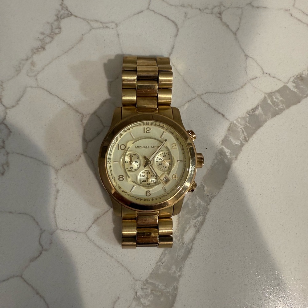 Michael Kors Gold-Tone Chronograph Watch
